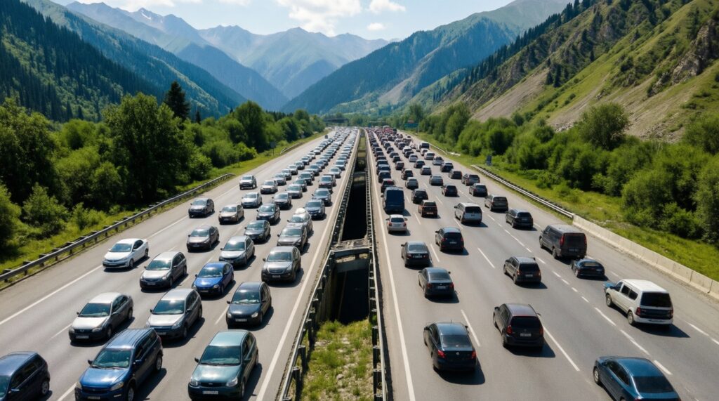 Ситуация на дорогах КЧР: пробки, ремонты, перекрытия, погода и аварийность - иллюстрация