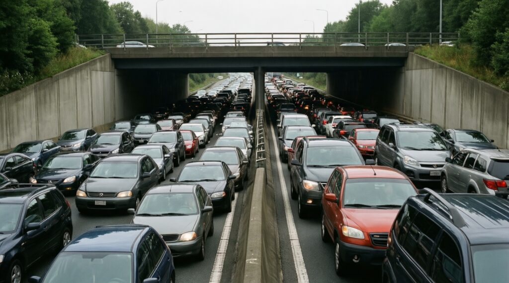 Ситуация на дорогах КЧР: пробки, перекрытия, ремонтные работы и ДТП - иллюстрация