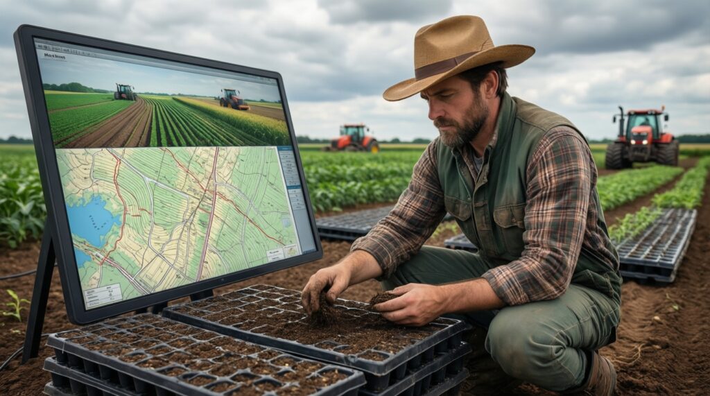 Сельское хозяйство: посевная/уборочная, поддержка фермеров, состояние отрасли - иллюстрация
