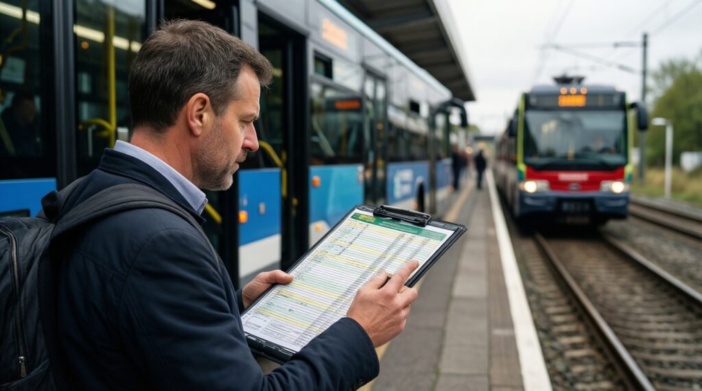 Транспорт и маршруты: изменения в расписаниях, новые рейсы, состояние общественного транспорта - иллюстрация